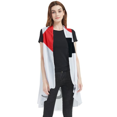 I Love Scott Sleeveless Chiffon Waistcoat Shirt by ilovewhateva