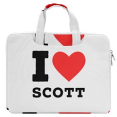 I Love Scott Macbook Pro 16  Double Pocket Laptop Bag  by ilovewhateva