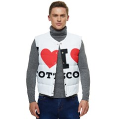 I Love Scott Men s Short Button Up Puffer Vest	 by ilovewhateva