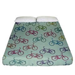 Bicycle Fitted Sheet (california King Size) by nateshop