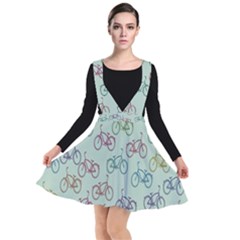 Bicycle Plunge Pinafore Dress by nateshop