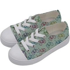 Bicycle Kids  Low Top Canvas Sneakers by nateshop