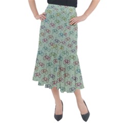 Bicycle Midi Mermaid Skirt by nateshop