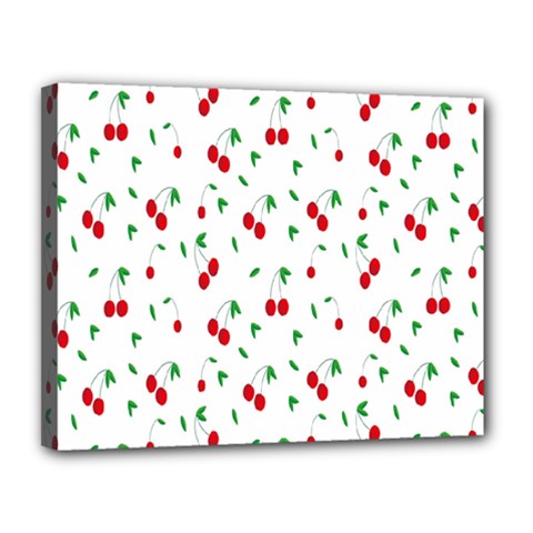 Cherries Canvas 14  X 11  (stretched) by nateshop