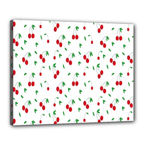 Cherries Canvas 20  X 16  (stretched) by nateshop