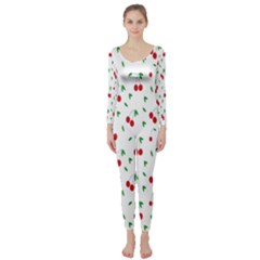 Cherries Long Sleeve Catsuit by nateshop