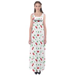 Cherries Empire Waist Maxi Dress by nateshop