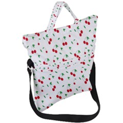 Cherries Fold Over Handle Tote Bag by nateshop