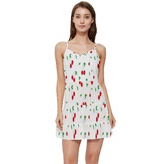 Cherries Short Frill Dress by nateshop