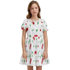 Cherries Kids  Puff Sleeved Dress by nateshop