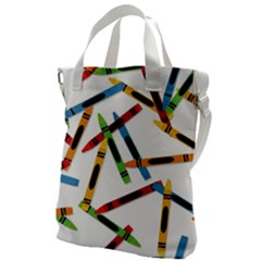 Crayons Canvas Messenger Bag by nateshop