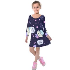 Cupcake Kids  Long Sleeve Velvet Dress by nateshop