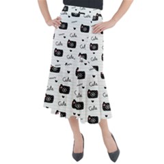 Cute-cutes Midi Mermaid Skirt by nateshop