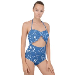 Education Scallop Top Cut Out Swimsuit