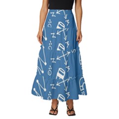 Education Tiered Ruffle Maxi Skirt