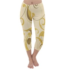 Floral Capri Winter Leggings 