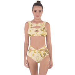 Floral Bandaged Up Bikini Set 