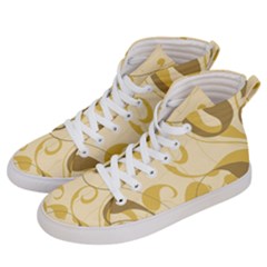 Floral Women s Hi-top Skate Sneakers by nateshop