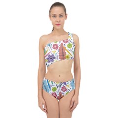 Flowers-101 Spliced Up Two Piece Swimsuit