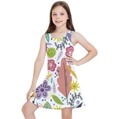 Flowers-101 Kids  Lightweight Sleeveless Dress by nateshop