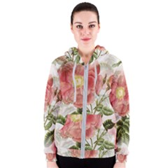 Flowers-102 Women s Zipper Hoodie