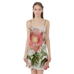 Flowers-102 Satin Night Slip by nateshop