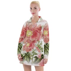 Flowers-102 Women s Long Sleeve Casual Dress by nateshop