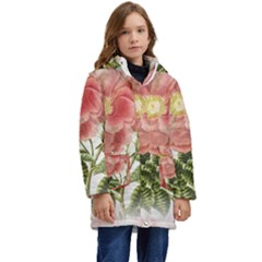 Flowers-102 Kid s Hooded Longline Puffer Jacket