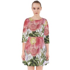 Flowers-102 Smock Dress