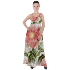 Flowers-102 Empire Waist Velour Maxi Dress by nateshop