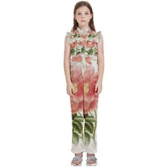 Flowers-102 Kids  Sleeveless Ruffle Edge Band Collar Chiffon One Piece by nateshop