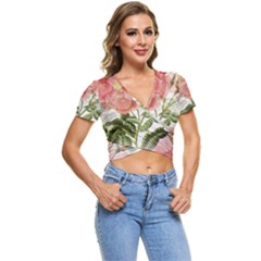 Flowers-102 Short Sleeve Foldover Tee by nateshop