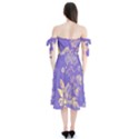 Flowers-103 Shoulder Tie Bardot Midi Dress View2