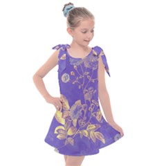 Flowers-103 Kids  Tie Up Tunic Dress