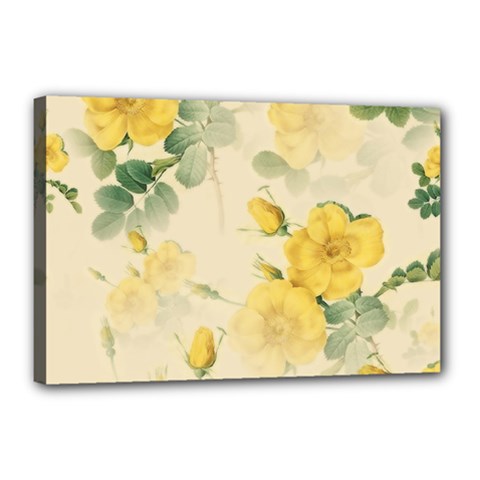 Flowers-104 Canvas 18  X 12  (stretched) by nateshop