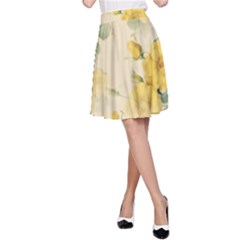 Flowers-104 A-line Skirt by nateshop