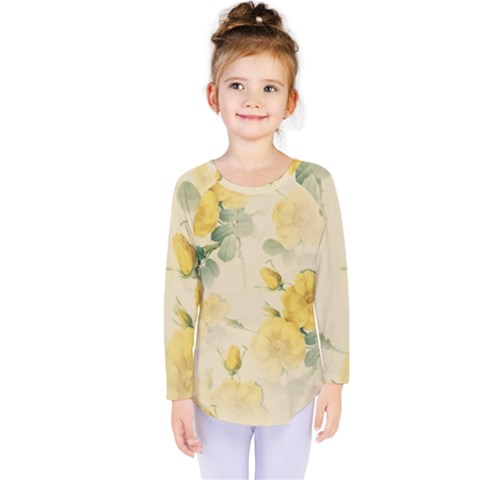 Flowers-104 Kids  Long Sleeve Tee by nateshop