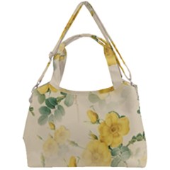 Flowers-104 Double Compartment Shoulder Bag