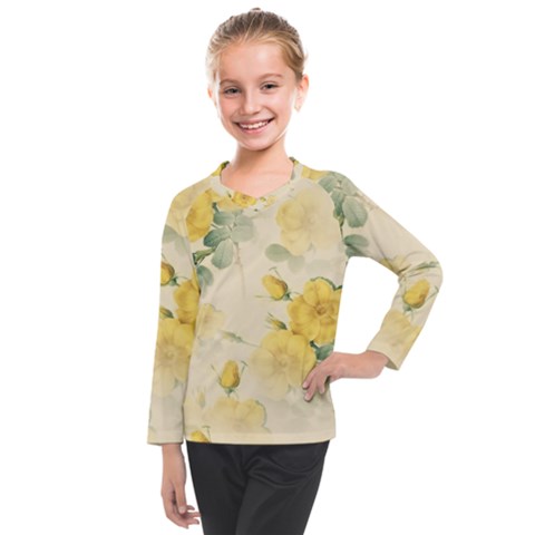 Flowers-104 Kids  Long Mesh Tee by nateshop