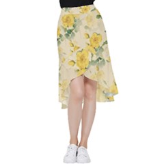 Flowers-104 Frill Hi Low Chiffon Skirt by nateshop