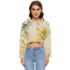 Flowers-104 Women s Lightweight Cropped Hoodie by nateshop