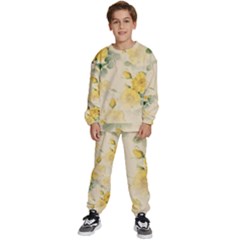 Flowers-104 Kids  Sweatshirt Set by nateshop