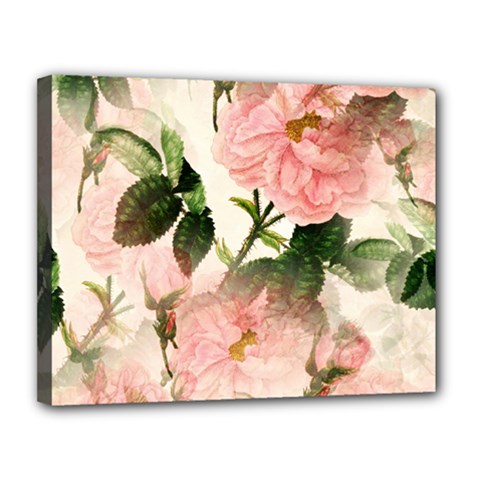 Flowers-105 Canvas 14  X 11  (stretched) by nateshop