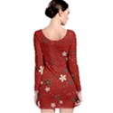 Flowers-106 Long Sleeve Bodycon Dress View2