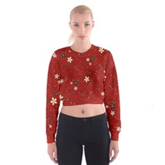 Flowers-106 Cropped Sweatshirt by nateshop