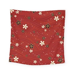 Flowers-106 Square Tapestry (small) by nateshop