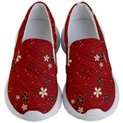 Flowers-106 Kids Lightweight Slip Ons by nateshop