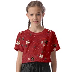 Flowers-106 Kids  Basic Tee by nateshop