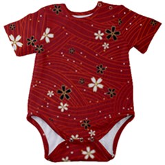 Flowers-106 Baby Short Sleeve Bodysuit by nateshop