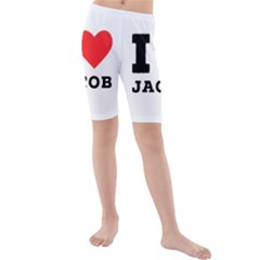 I Love Jacob Kids  Mid Length Swim Shorts by ilovewhateva